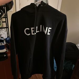 Authentic Celine Black Hoodie Large